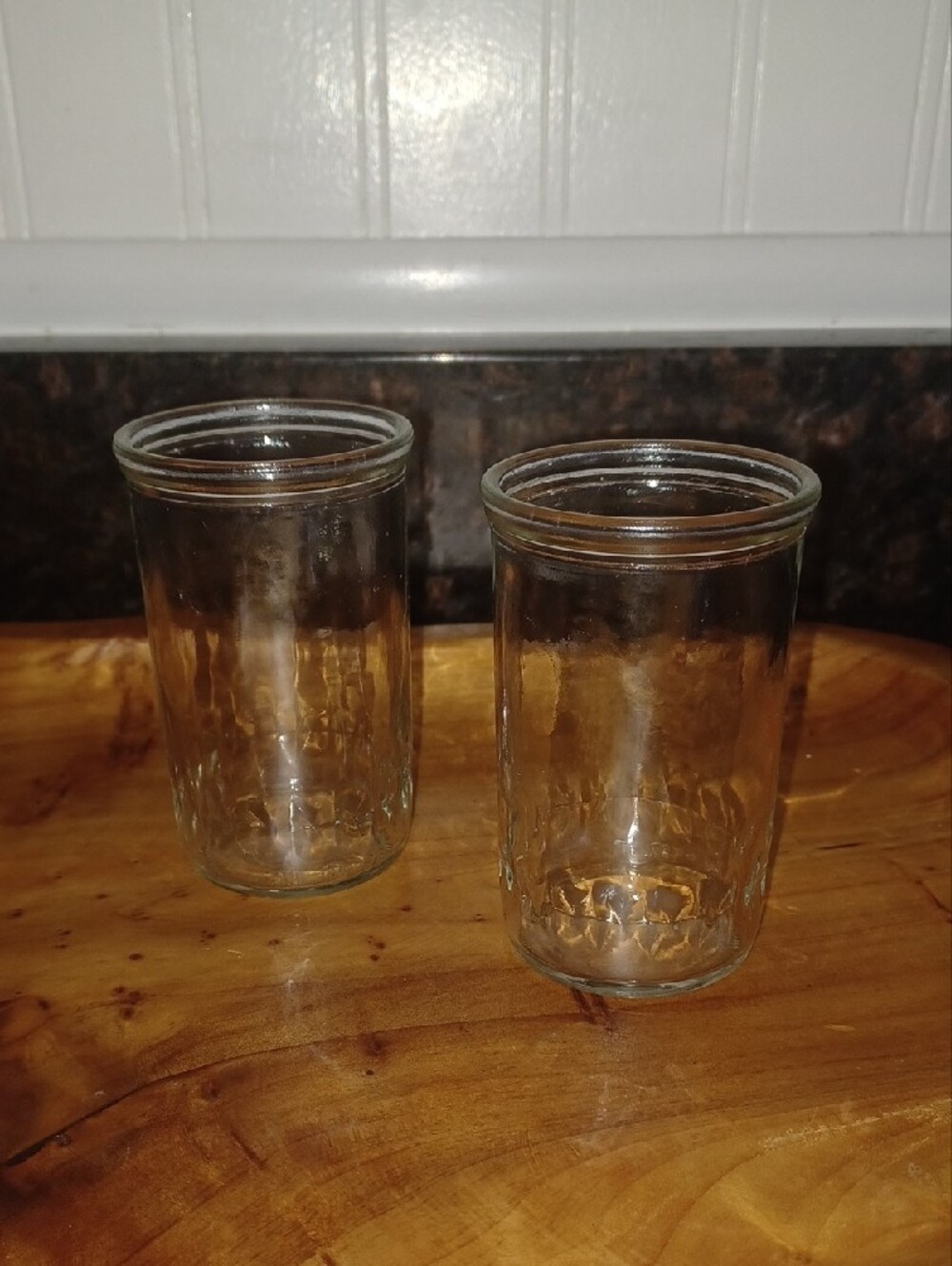 Vintage Brockway Glass Utility Jars / Juice Glasses (Set of 2 - 1950s/1960s)